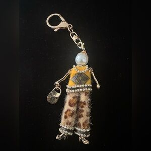 Fashion Doll Bag Charm with Mono Canvas